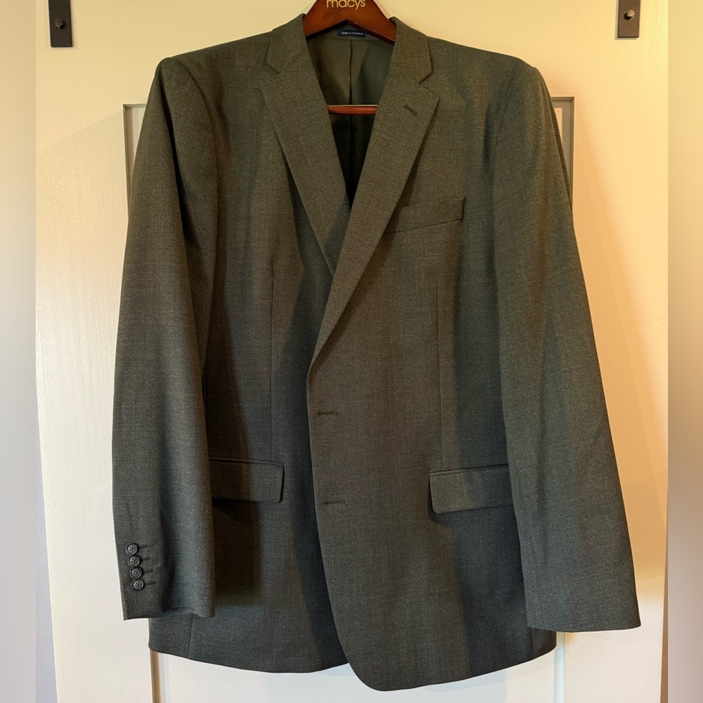 Stafford Classic Men's Green Single-Breasted Blazer